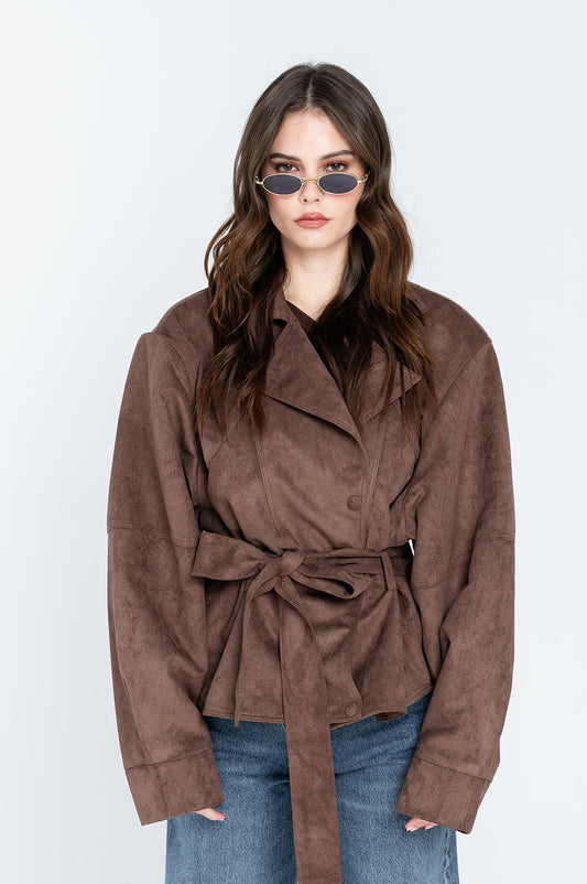 Valette Suede Biker Jacket