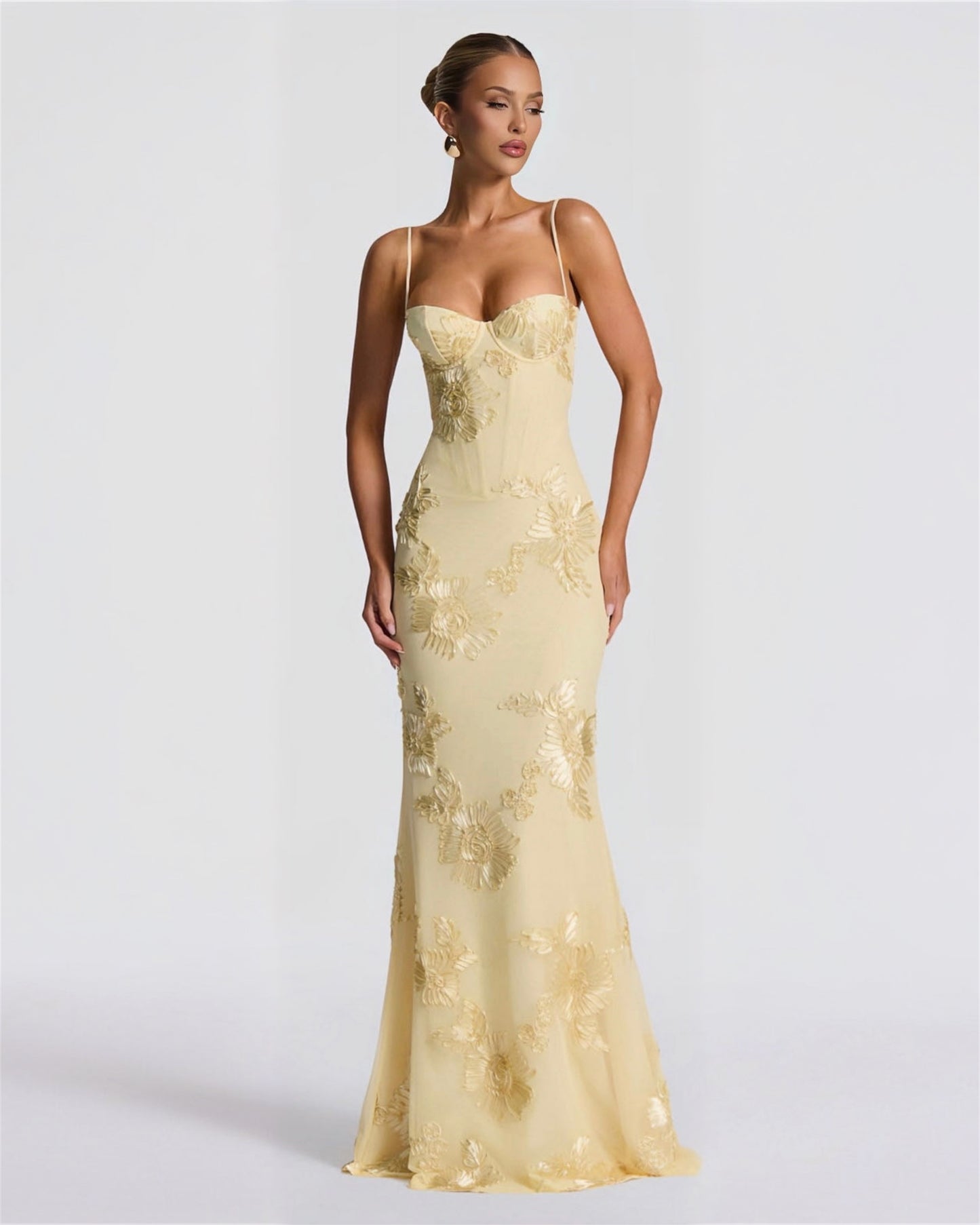 Aurelia Floral Lace Gown